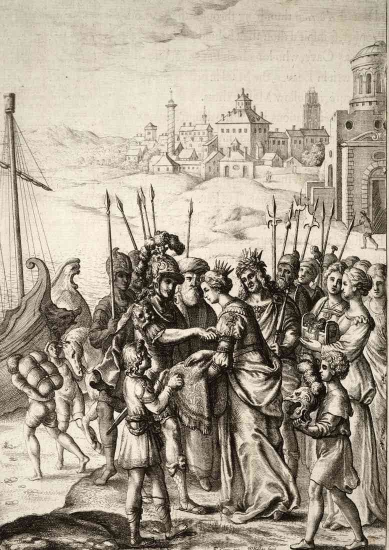 Wenceslas Hollar Aeneass farewell to Andromache CROP A4 Photo Print