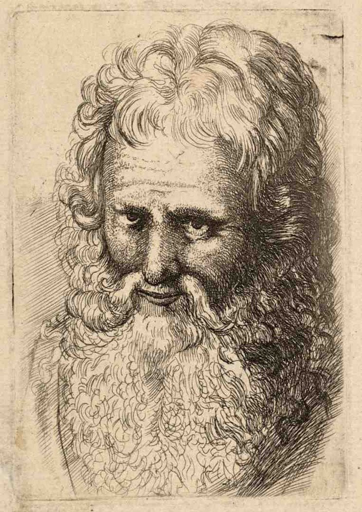 Wenceslas Hollar Bearded old man 3 A4 Photo Print