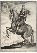 Wenceslas Hollar Earl of Essex on horseback A4 Photo Print