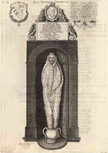 Wenceslas Hollar John Donne monument A4 Photo Print