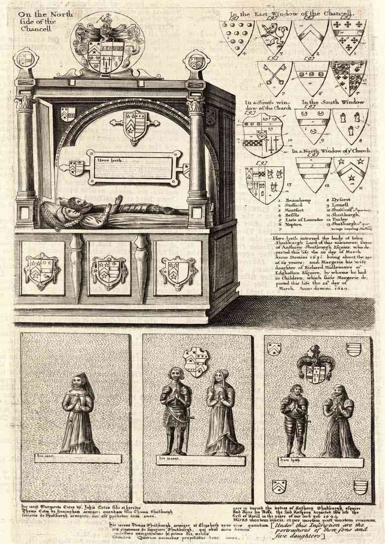 Wenceslas Hollar Shuckburgh monument A4 Photo Print