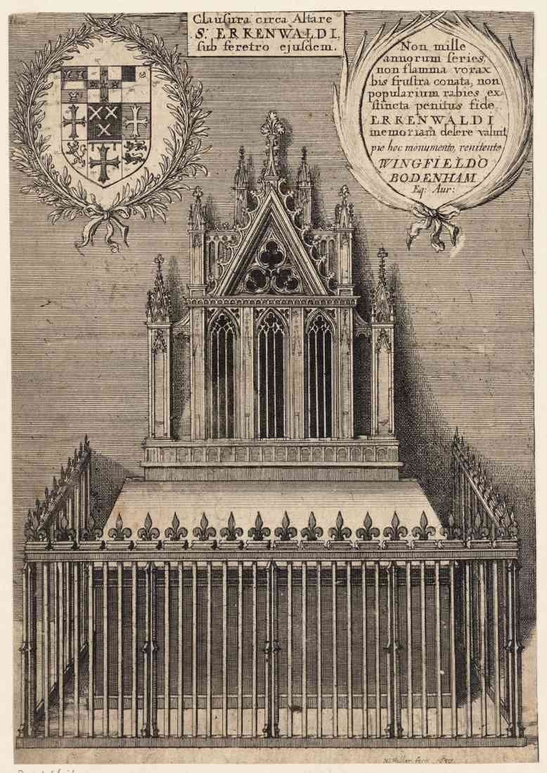 Wenceslas Hollar St Erkenwald monument A4 Photo Print