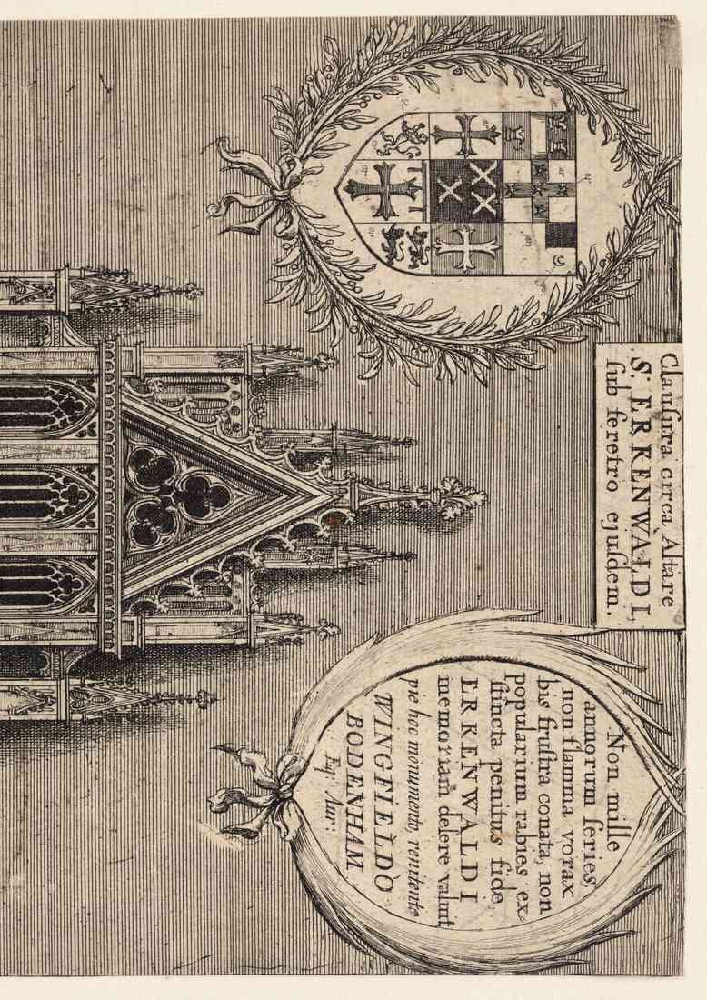 Wenceslas Hollar St Erkenwald monument CROP A4 Photo Print