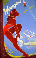 Wengen Vintage Advert A4 Photo Print