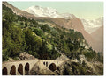 Wengern Alp Station Bernese Oberland Vintage A4 Photo Print