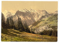Wengrenalp Bernese Oberland Vintage A4 Photo Print