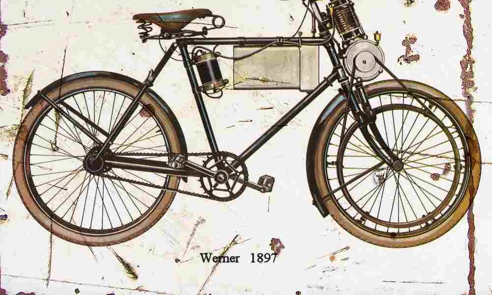 Werner 1897 Aged Vintage A4 Photo Print