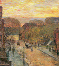 West 78Th Street In Spring Hassam Impressionism American A4 Photo Print
