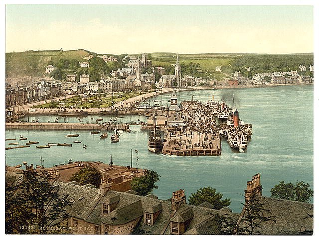 West Bay Rothsay Vintage A4 Photo Print