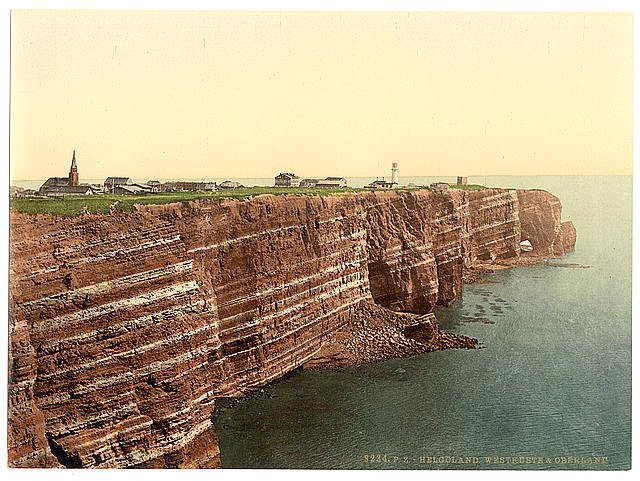 West Beach and the Oberland Helgoland Vintage A4 Photo Print