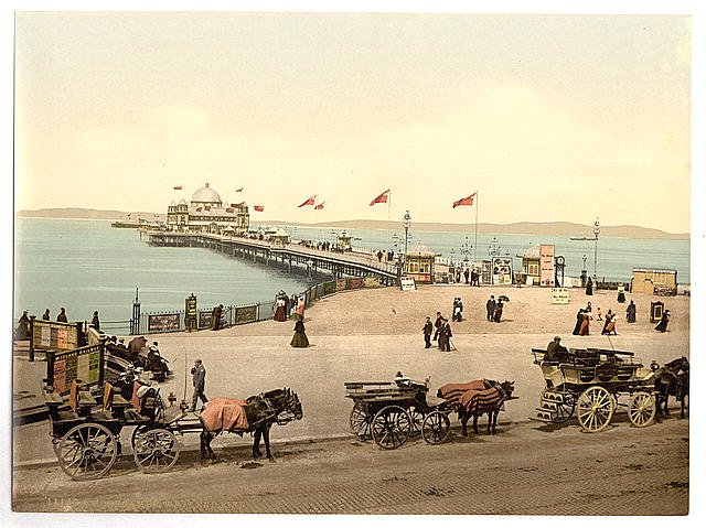 West End Pier II Morecambe Vintage A4 Photo Print