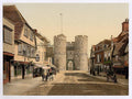 West Gate Canterbury Vintage A4 Photo Print