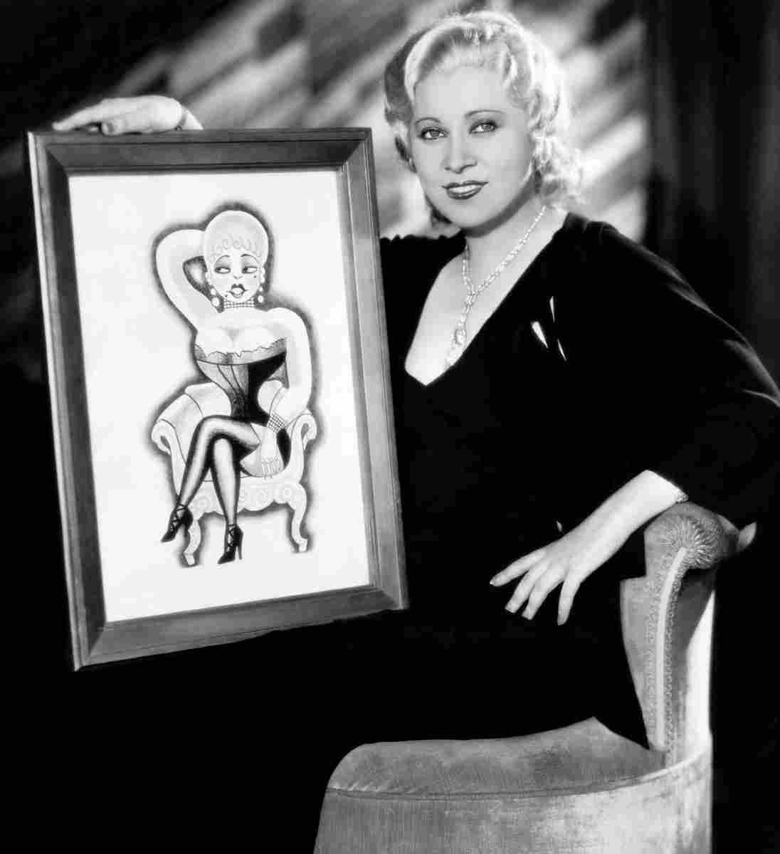 West Mae 4 film star poster A4 Photo Print