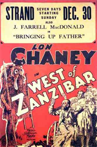  West Of Zanzibar 01 film star poster A4 Photo Print