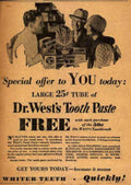 West Tooth Offer Vintage Retro Advert Ads A4 Photo Print