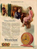 Westclox Alarm Clock Vintage Retro Advert Ads A4 Photo Print