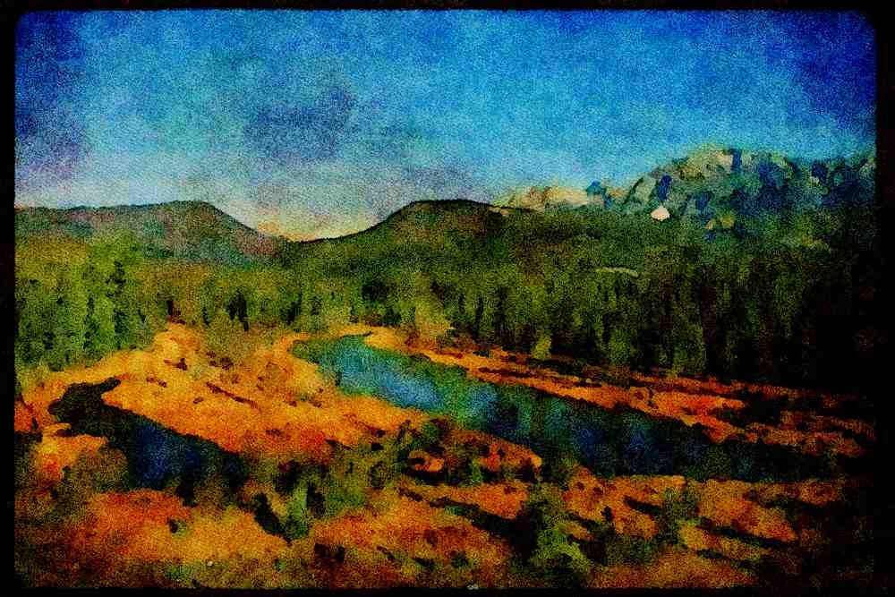 Western Canada 018000 Rocky Mountains Near Golden, B.C. A4 Limited Edition Watercolour Print