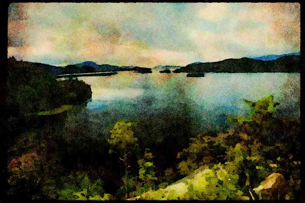 Western Canada 018001 Tolfino Inlet, Vancouver Island A4 Limited Edition Watercolour Print