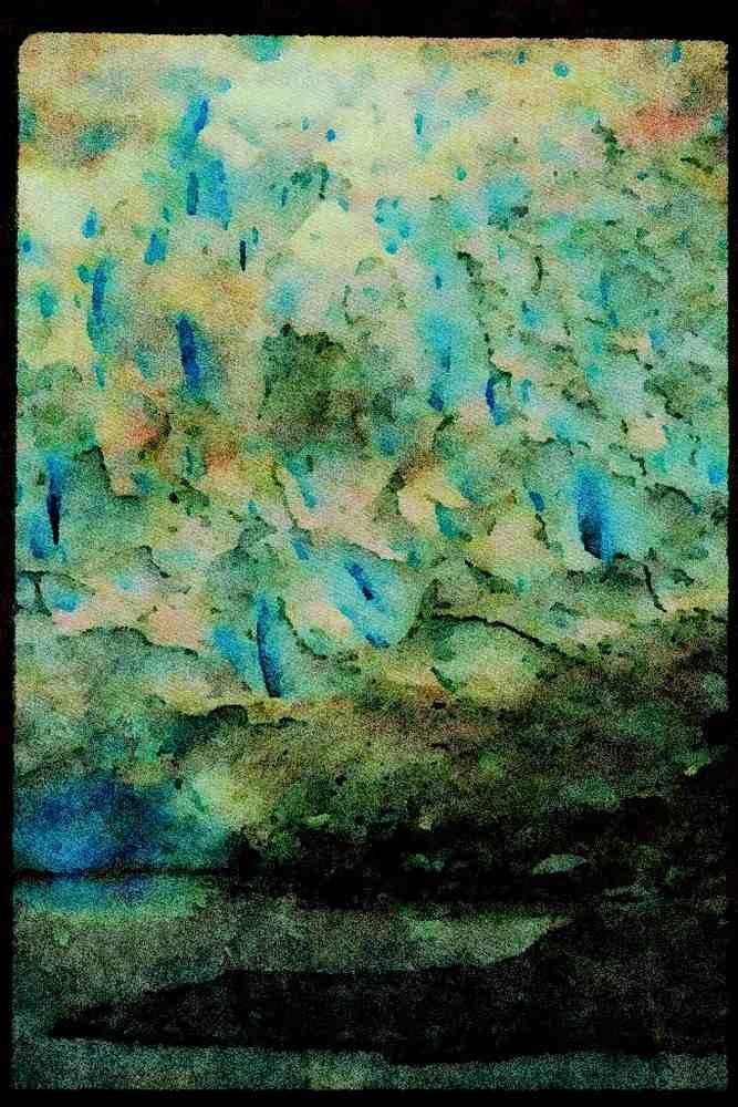 Western Canada 018016 Bear Glacier Stewart, B.C. A4 Limited Edition Watercolour Print