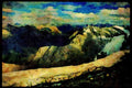 Western Canada 018029 Banff National Park From Mount Cauley, B.C. A4 Limited Edition Watercolour Print