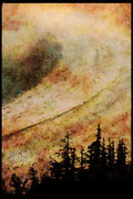 Western Canada 018032 Glacier Near Stewart Park, B.C. A4 Limited Edition Watercolour Print