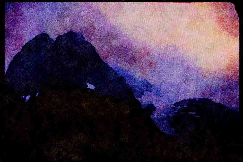 Western Canada 018039 North Of Stewart, B.C. A4 Limited Edition Watercolour Print