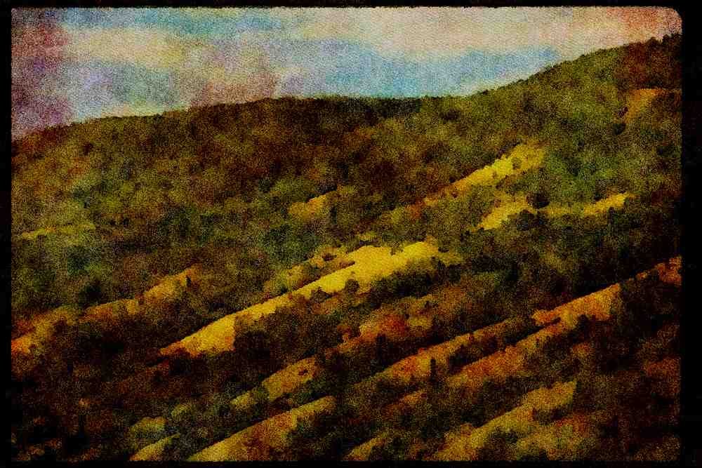 Western Canada 018055 Thompson River Valley Near Kamloops, B.C. A4 Limited Edition Watercolour Print