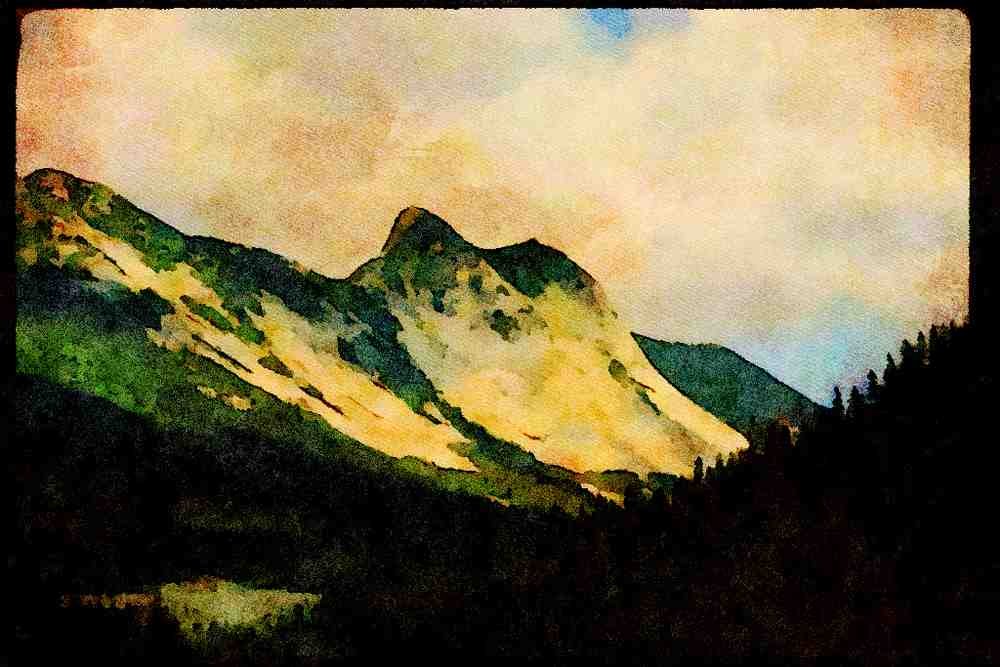 Western Canada 018061 Coquihalla Highway, B.C. A4 Limited Edition Watercolour Print