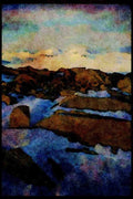 Western Canada 018068 Glacier Field A4 Limited Edition Watercolour Print