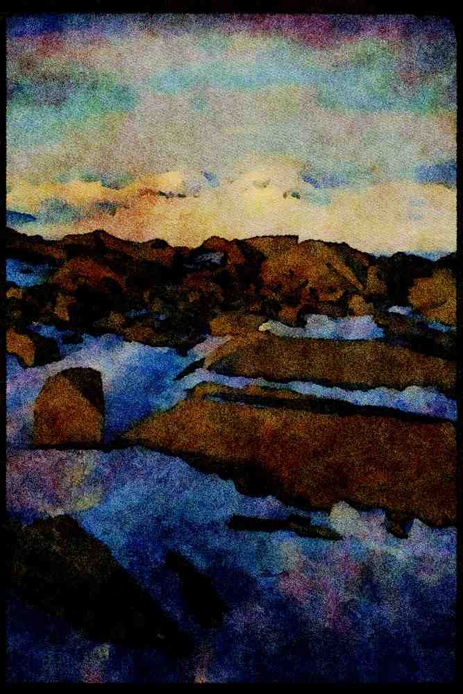 Western Canada 018068 Glacier Field A4 Limited Edition Watercolour Print