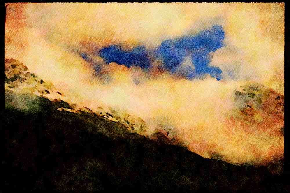 Western Canada 018069 Coast Mountains Near Stewart, B.C. A4 Limited Edition Watercolour Print