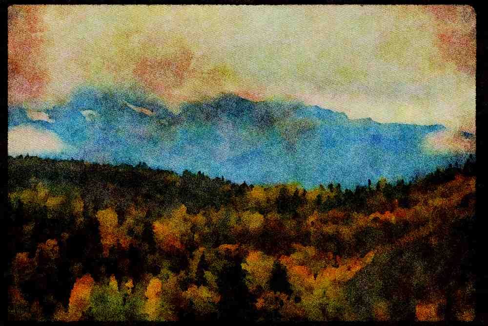 Western Canada 018073 Alaska Highway A4 Limited Edition Watercolour Print