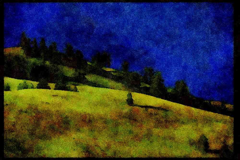 Western Canada 018078 Thompson River Valley Near Kamloops, B.C. A4 Limited Edition Watercolour Print