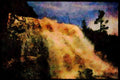 Western Canada 018087 Waterfall A4 Limited Edition Watercolour Print