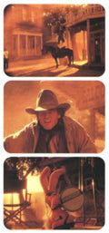 Western Cowboy Saloon 1990s Vintage Retro Advert