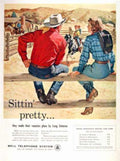 Western Fence Telephone Vintage Retro Advert Ads A4 Photo Print