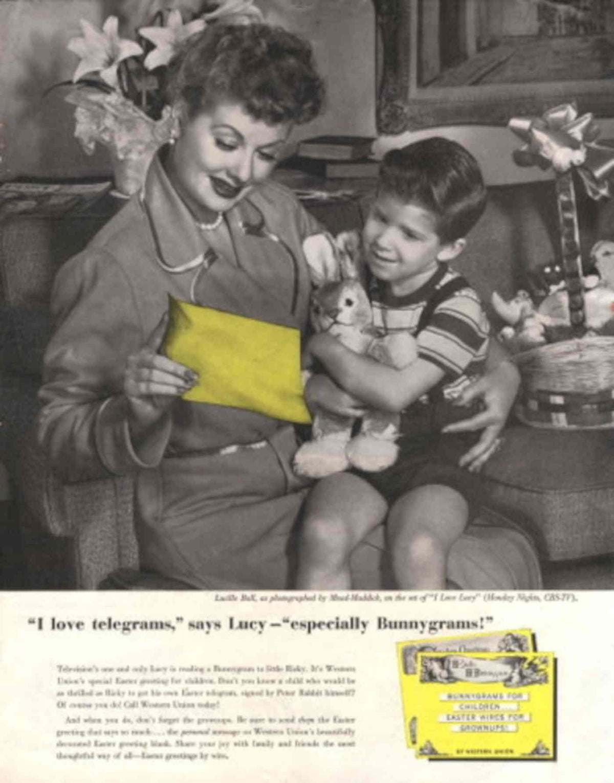 Western Union Telegram 1950s Vintage Retro Advert Poster