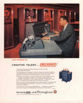 Westinghouse Computer Console 1950s Vintage Retro Advert Poster