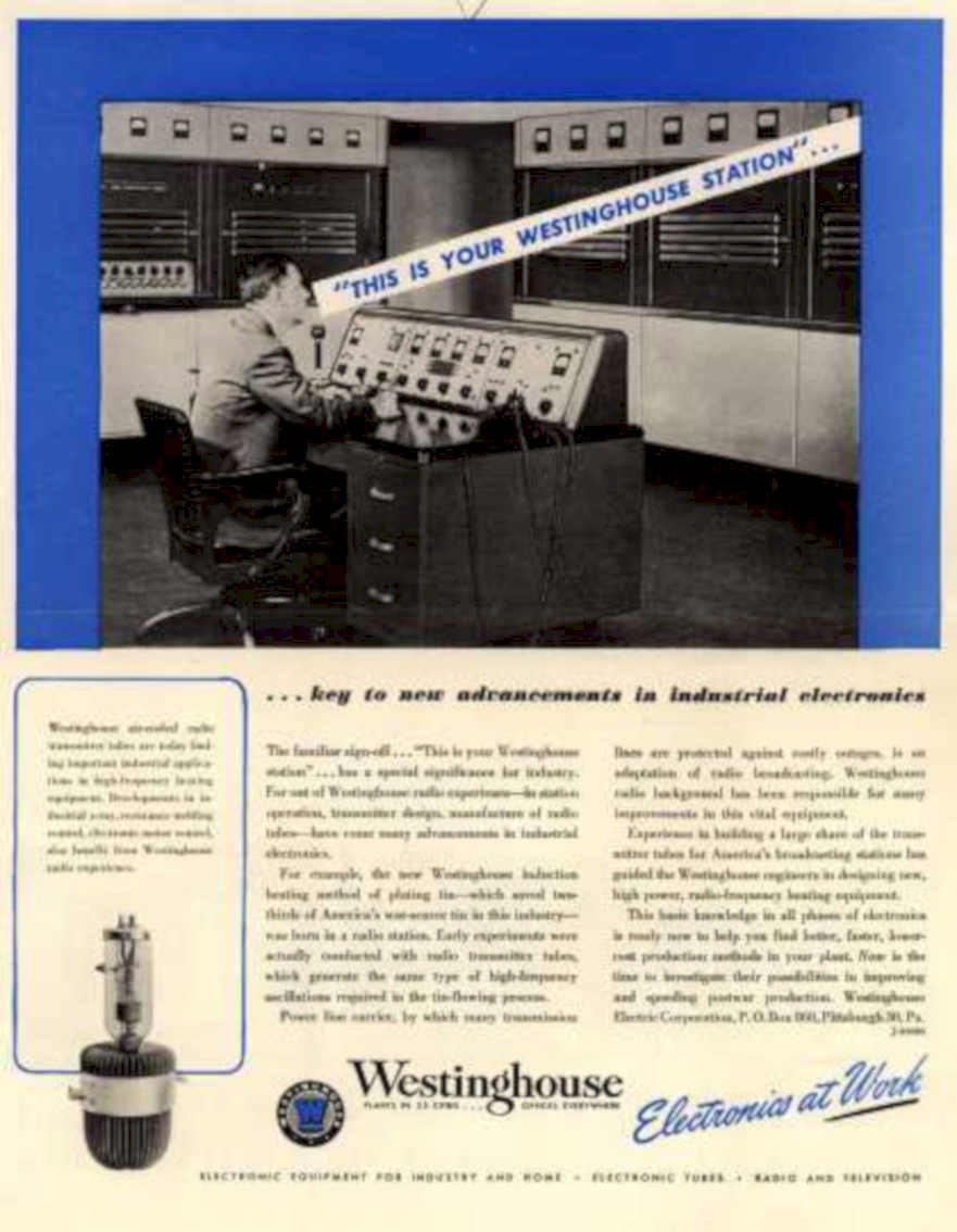 Westinghouse Station Radio Vintage Retro Advert Ads A4 Photo Print