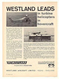 Westland Helicopter Hovercraft Vintage Retro Advert Ads A4 Photo Print