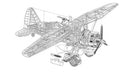 Westland Lysander cutaway A4 Photo Print