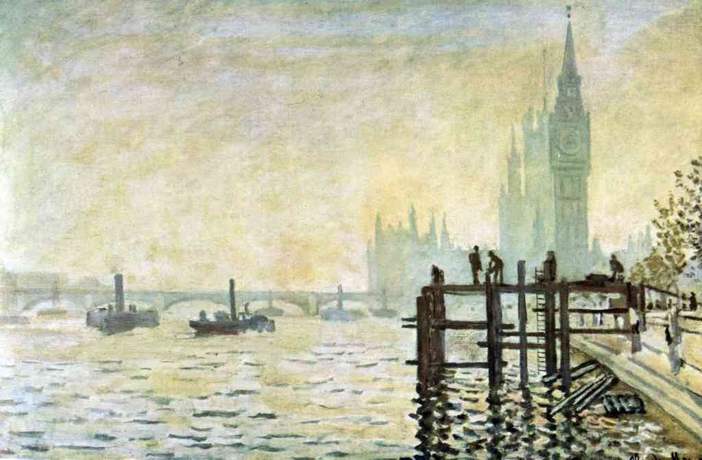 Westminster Bridge In London Monet A4 Photo Print