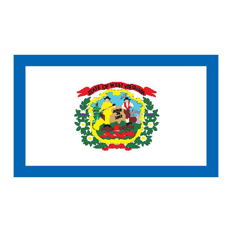 Westvirginia Flag N2731 A4 Photo Print