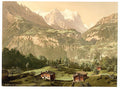 Wetterhorn Bernese Oberland Vintage A4 Photo Print