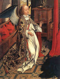 Weyden Annunciation Triptych detail2 A4 Photo Print