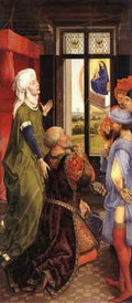Weyden Bladelin Triptych 5 Left Wing A4 Photo Print