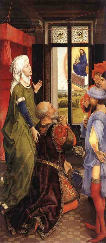 Weyden Bladelin Triptych left wing A4 Photo Print