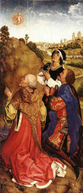 Weyden Bladelin Triptych right wing A4 Photo Print