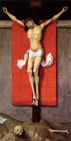 Weyden Crucifixion Diptych 5 Right Panel A4 Photo Print