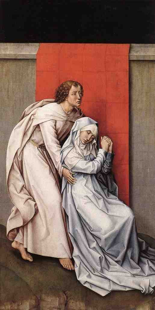 Weyden Crucifixion Diptych left panel A4 Photo Print